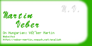 martin veber business card